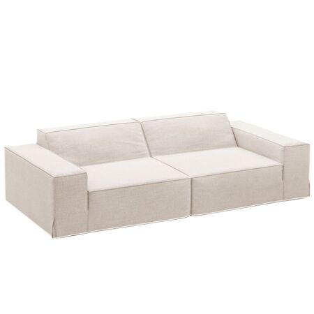 Micadoni MICADONI JODIE 3 Sitzer Sofa Lins - Beige