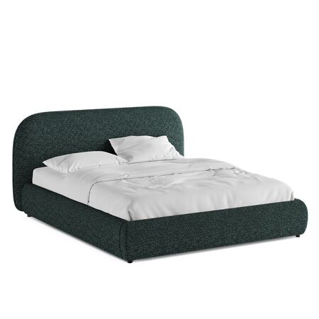 Micadoni MICADONI MURADA Bett Chenille Tracy - Grey Brown Melange, B: 200 cm, Mit Stauraum