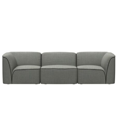 Woud 3 Sitzer Sofa Flora von Woud Dark grey 133 - Remix 3
