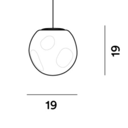 Foscarini Pendelleuchte Hoba von Foscarini   LED Dimmer, Midi-1