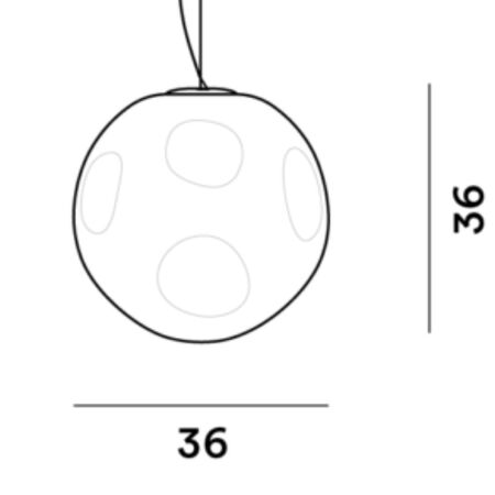 Foscarini Pendelleuchte Hoba von Foscarini   LED Dimmer, Gross-1
