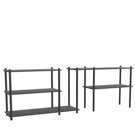 Woud Shelving System 10 Elevate von Woud Schwarz Eiche lackiert