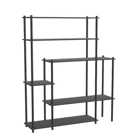 Woud Shelving System 11 Elevate von Woud Schwarz Eiche lackiert