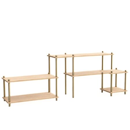 Woud Shelving System 8 Elevate von Woud Weiss pigmentierte Eiche