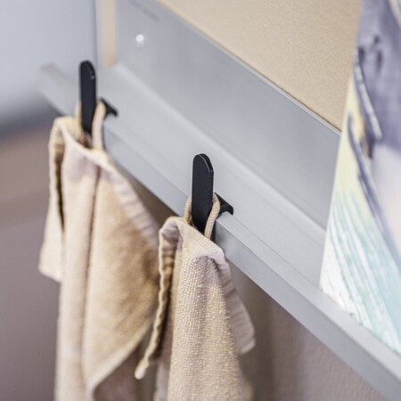 Thut  Garderobe 125 L: 58 cm, Aluminium eloxiert