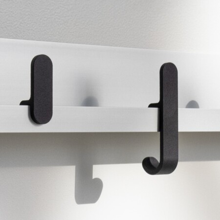 Thut  Garderobe 125 L: 58 cm, Aluminium eloxiert