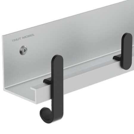 Thut  Garderobe 125 L: 58 cm, Aluminium eloxiert