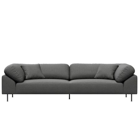 Woud 3-Sitzer Sofa Collar von Woud Dark grey - Cyber 2101