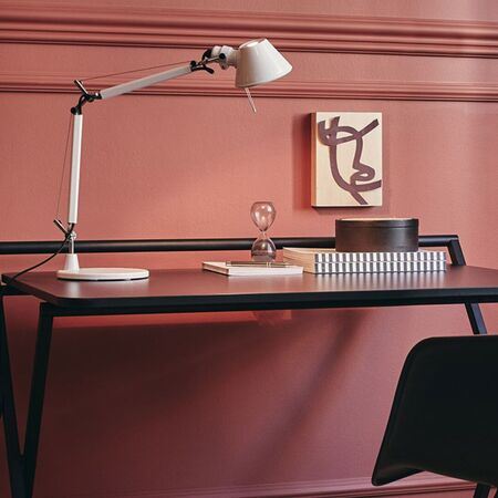 Artemide Artemide Tolomeo Micro mit Fuss von Artemide Glänzendes Weiss-1Tischleuchte Tolomeo Micro mit Fuß von Artemide Aluminium hochglanzpoliert-1