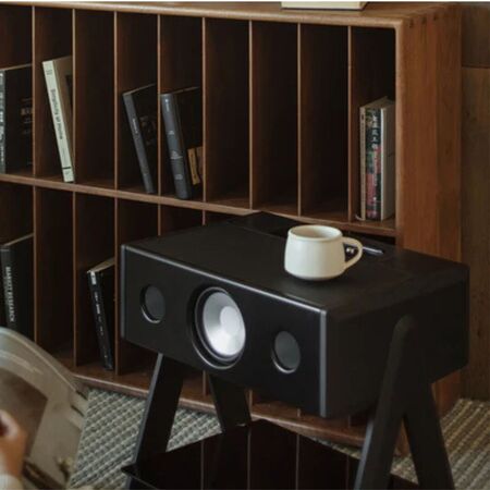 Cube Leather & Wood Soundsystem von La Boite Concept