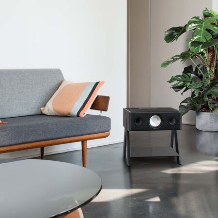 Cube Leather & Wood Soundsystem von La Boite Concept
