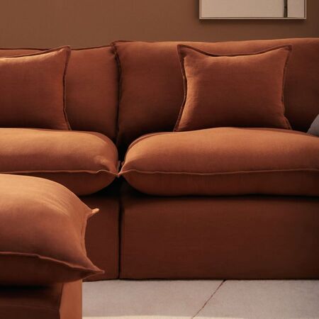 Kave Home Modulares 2-Sitzer-Sofa Anarela von Kave Home Terrakotta