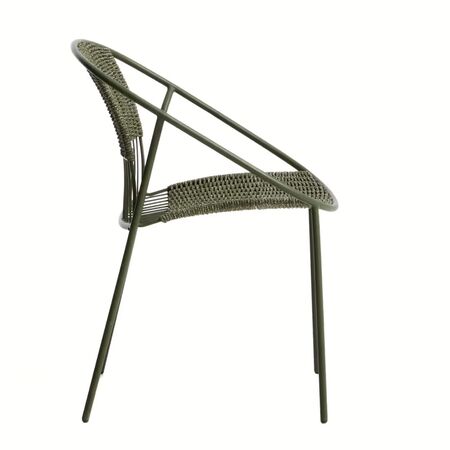Kave Home Stapelbarer Outdoor-Stuhl Atrani von Kave Home Grün