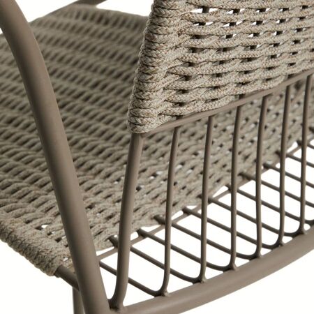 Kave Home Stapelbarer Outdoor-Stuhl Atrani von Kave Home Taupe