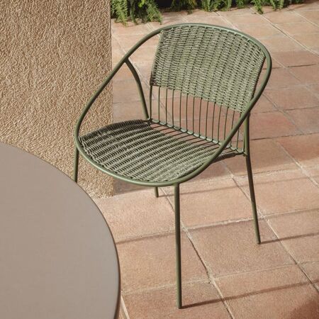 Kave Home Stapelbarer Outdoor-Stuhl Atrani von Kave Home Grün