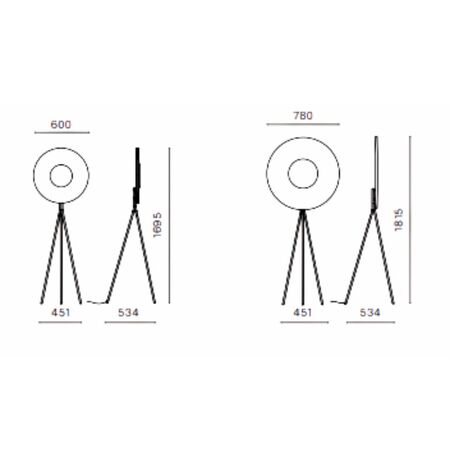 10H10 Stehleuchte Tripod Iris von 10H10