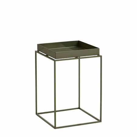 HAY Living Tray Table Olivgrün, B: 30 cm / T: 30 cm / H: 44 cm