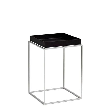 HAY Living Tray Table Schwarz silikonbeschichtet, B: 30 cm / T: 30 cm / H: 44 cm
