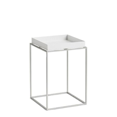 HAY Living Tray Table Weiss silikonbeschichtet, B: 30 cm / T: 30 cm / H: 44 cm