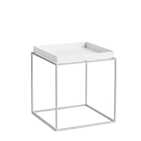 HAY Living Tray Table Weiss silikonbeschichtet, B: 40 cm / T: 40 cm / H: 44 cm 