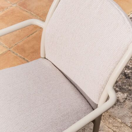 Kave Home Stapelbarer Outdoor Stuhl Linosa von Kave Home Ecru