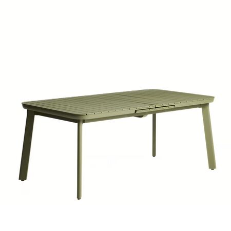 Kave Home Ausziehbarer Outdoor Tisch Izola von Kave Home B: 185 - 235 cm, Grün