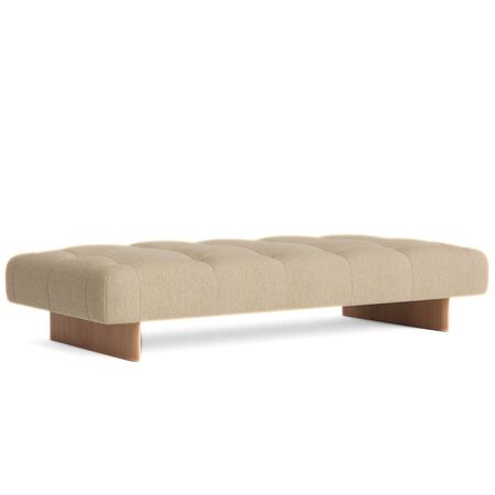 HAY Living Tagesbett Quilton Lift von HAY Walnuss Wasserbasis Lackiert, Turf - Sand / Eiche Lackiert