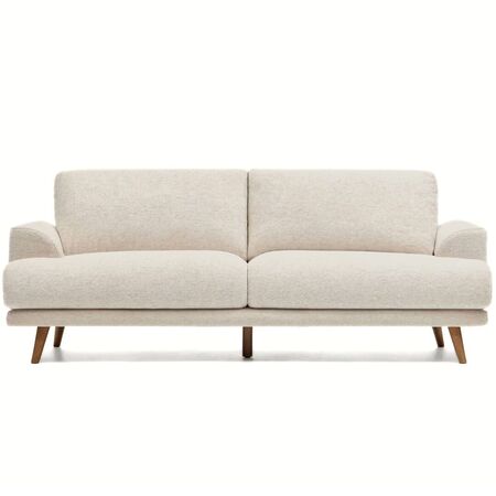 Kave Home 2-Sitzer Sofa Karin in Chenille von Kave Home Walnuss / Elonia - Beige