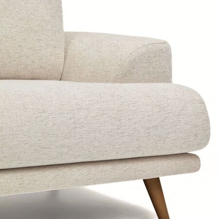 Kave Home 2-Sitzer Sofa Karin in Chenille von Kave Home Walnuss / Elonia - Beige