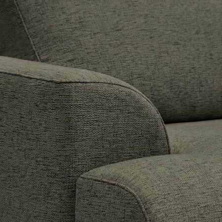 Kave Home 2-Sitzer Sofa Karin in Chenille von Kave Home Walnuss / Austin - Dunkelgrün