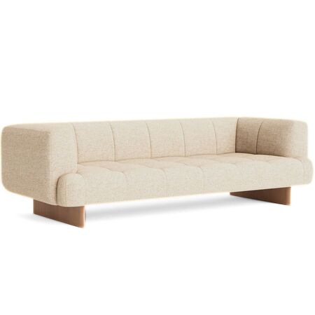 HAY Living 3 Sitzer Sofa Quilton Lift von Hay Bolgheri - LGG60 / Eiche Lackiert