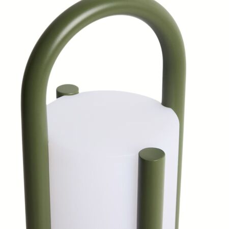 Kave Home Grosse tragbare Tischlampe Leros von Kave Home Grün