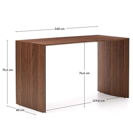 Kave Home Arbeitstisch Litto von Kave Home Nussbaum 