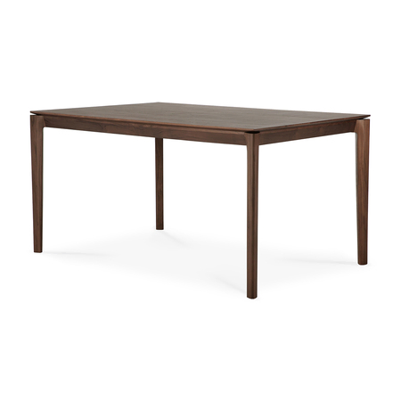 Ethnicraft Bok Tisch rechteckig B: 140 cm / T: 80 cm, Teak braun lackiert
