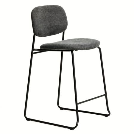 Kave Home Stapelbarer Hocker Meli von Kave Home Dunkelgrau