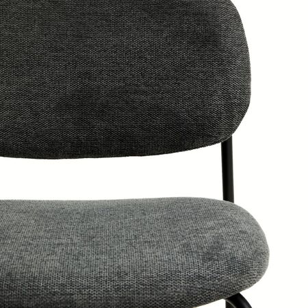 Kave Home Stapelbarer Hocker Meli von Kave Home Dunkelgrau