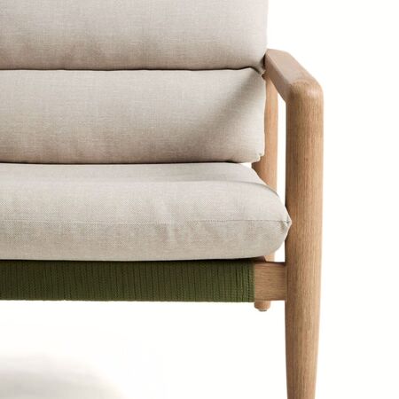 Kave Home Sessel Menfi von Kave Home Grün / Beige