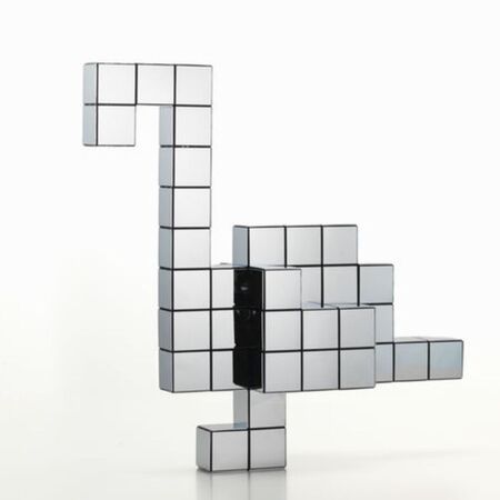 Modulares System Panton Cubes Flamingo in Chrom von Vitra