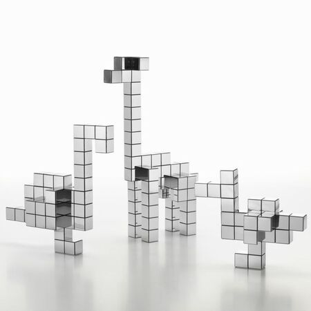 Modulares System Panton Cubes Giraffe in Chrom von Vitra