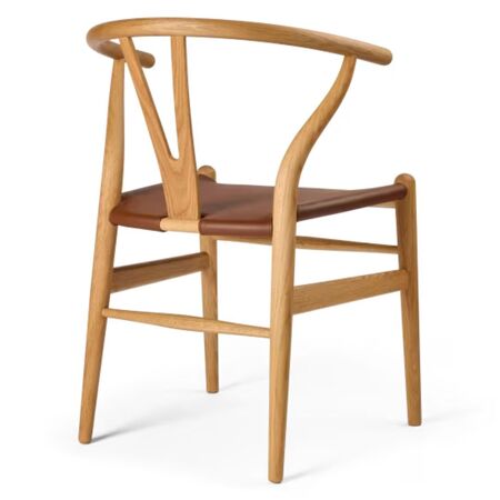 Carl Hansen & Søn,Stuhl CH24P Wishbone von Carl Hansen & Søn,Eiche geölt / Loke 7060,Stuhl,Holzstuhl