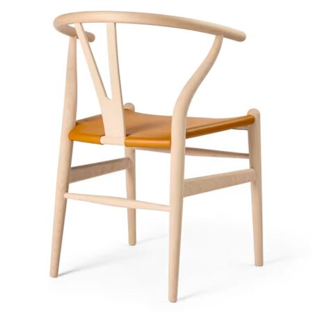 Carl Hansen & Søn Stuhl CH24P Wishbone von Carl Hansen & Søn Buche geseift / Loke 7050