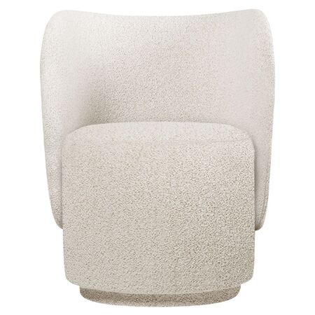Ferm Living Drehbarer Lounge Chair Rico Club von Ferm Living Black / Honey - Vanir