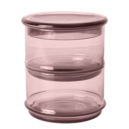 Ferm Living Stapelbare Behälter Boya im 8er Set von Ferm Living Mauve