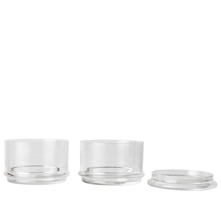 Ferm Living Stapelbare Behälter Boya im 8er Set von Ferm Living Mauve