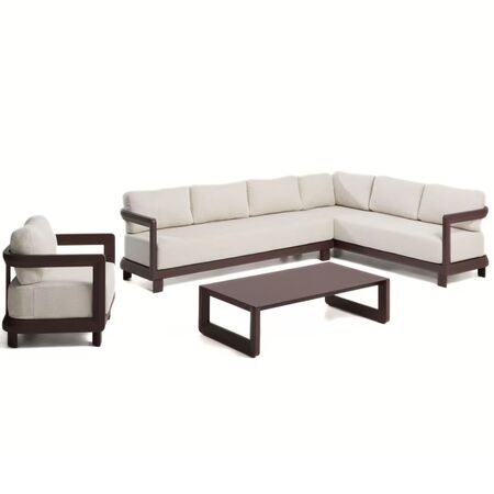 Kave Home Outdoor Set 3 Nerano von Kave Home Braun