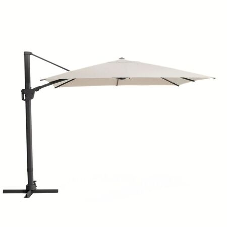 Kave Home Exzentrischer Sonnenschirm Noli von Kave Home L: 300 cm, Graphit