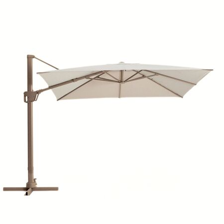 Kave Home Exzentrischer Sonnenschirm Noli von Kave Home L: 300 cm, Taupe