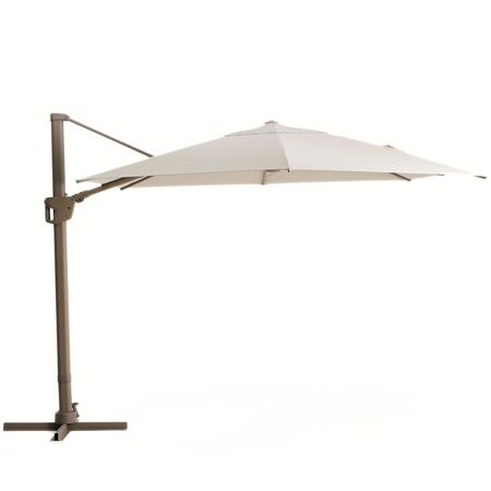 Kave Home Exzentrischer Sonnenschirm Noli von Kave Home L: 420 cm, Taupe