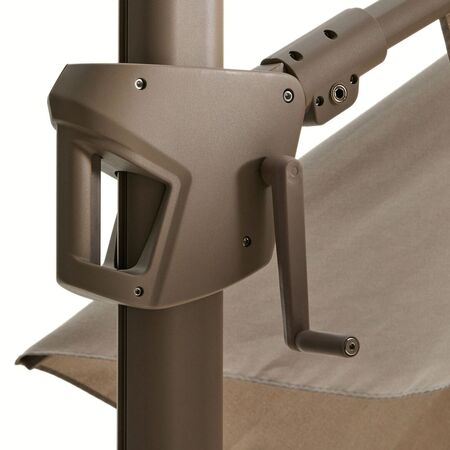Kave Home Exzentrischer Sonnenschirm Noli von Kave Home L: 300 cm, Taupe