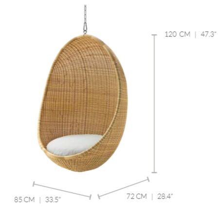Sika-Design Hängender Egg Outdoor Sessel von Sika-Design